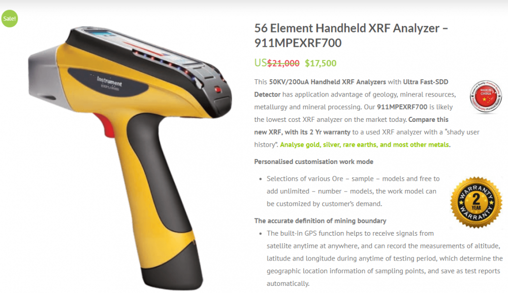 XRF Gold Tester Gun for Precise Analysis