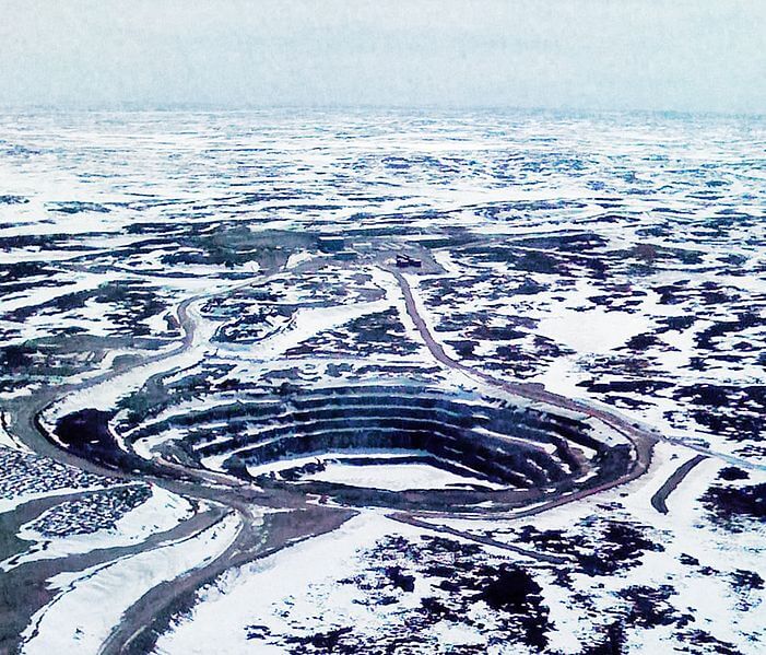 701px Jericho Diamond Mine pit Nunavut Canada