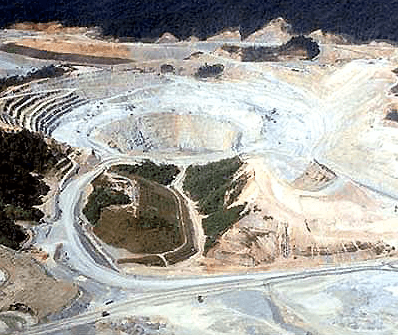 Aerial view of the Batu Hijau open pit. Picture: Miningg-Technology.com