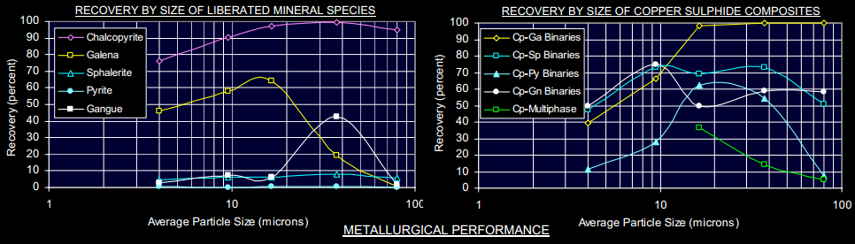 flotation RECOVERY BY SIZE OF COPPER SULPHIDE