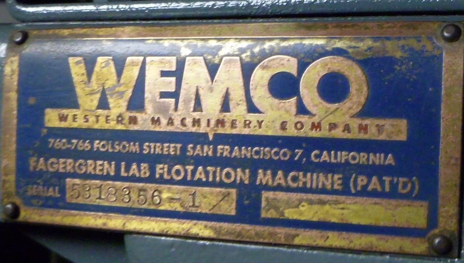 Флотационная машина wemco