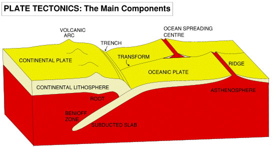 Geological Theory of Plate Tectonics & Mineralizing Process