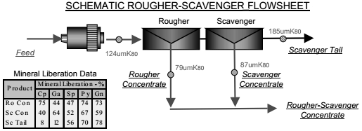 DOWNBANK RECOVERY OF COPPER SULPHIDE COMPOSITE PARTICLES