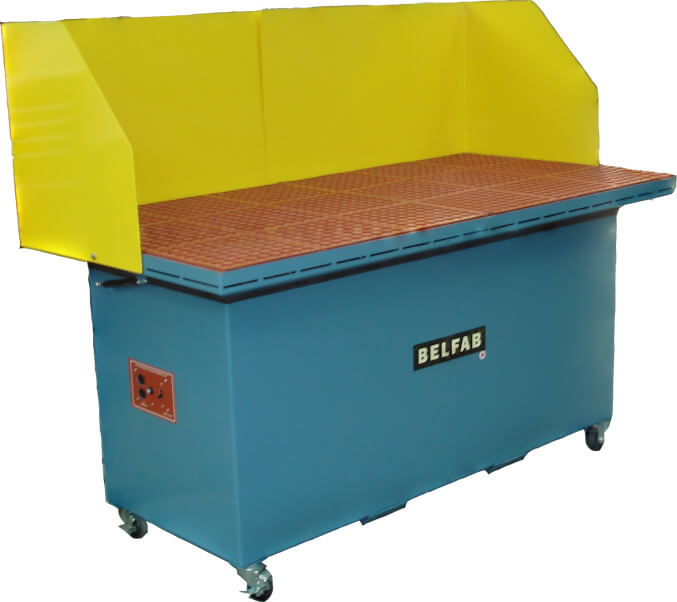 downdraft tables for metallurgy