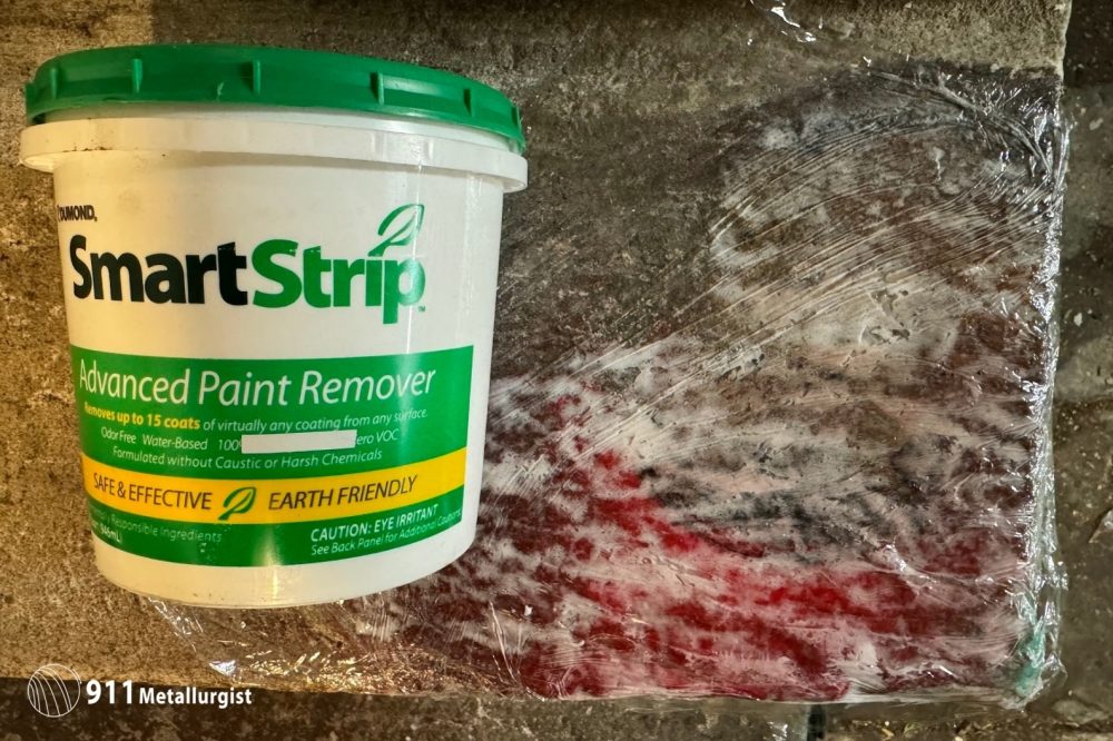 Dumond SmartStrip paint stripper stone Before
