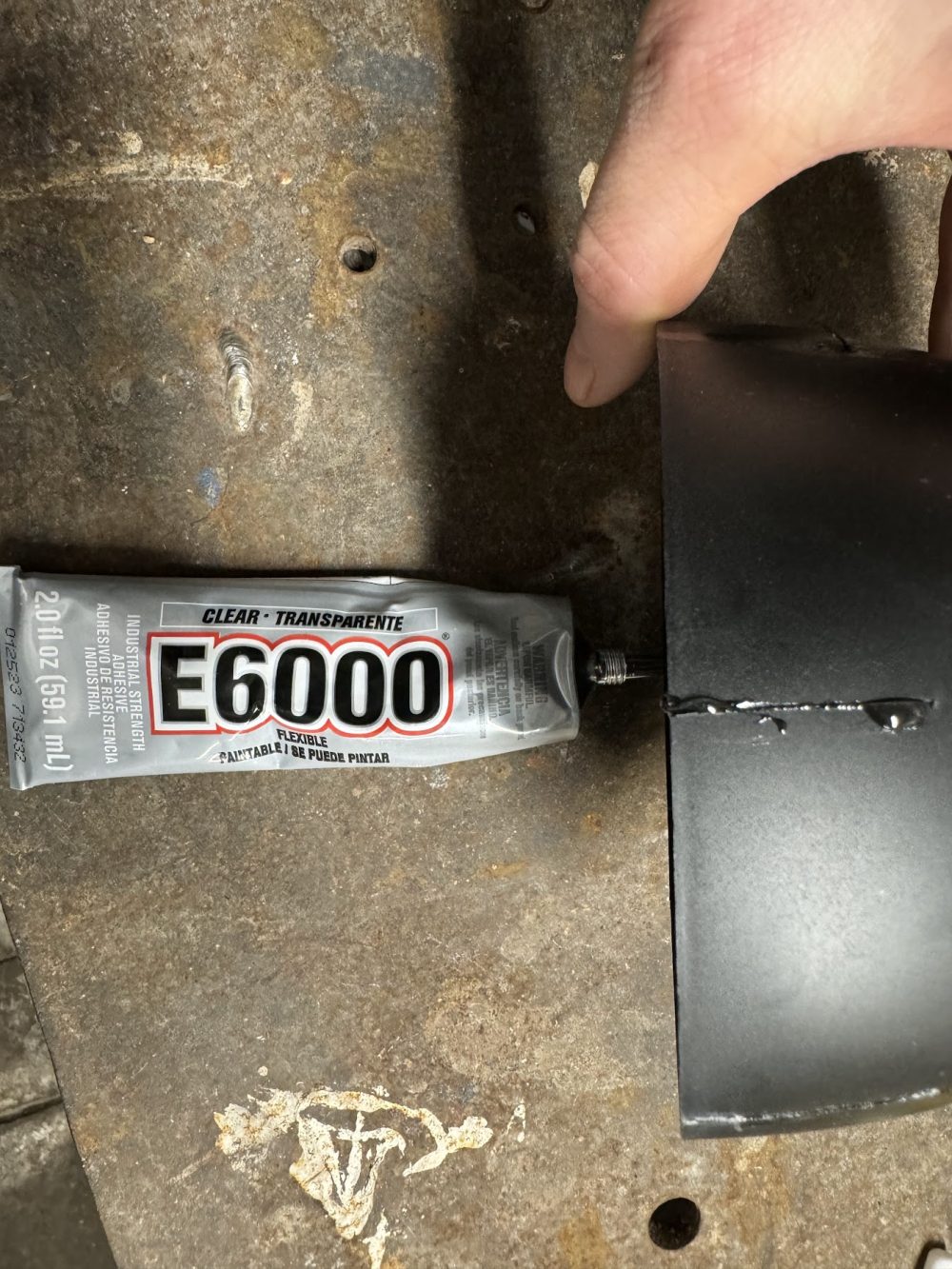 E6000 glue plastic test