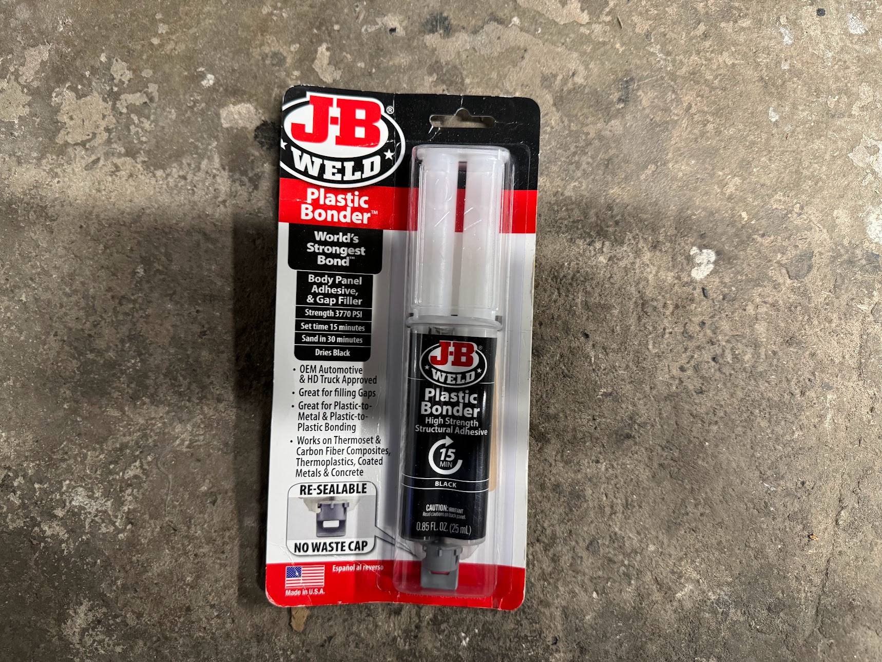 JB Weld Plastic Bonder