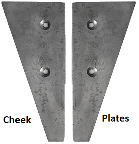 laboratory jaw crusher cheek plates