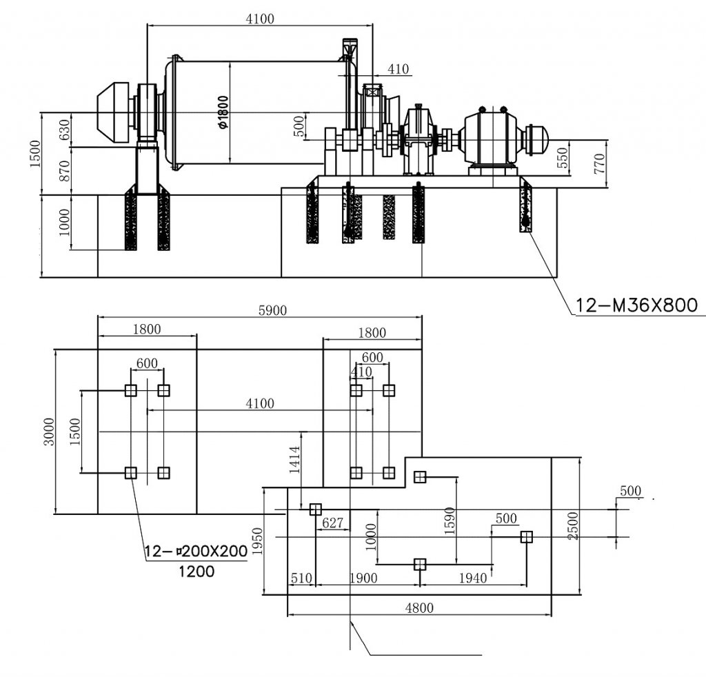 industrial ball mill drawings (3)