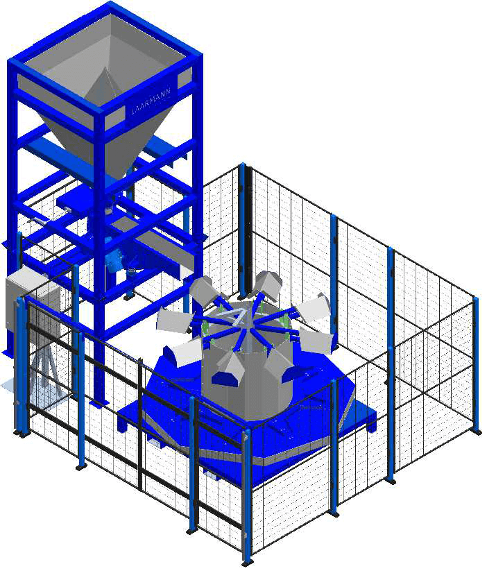 big bag to barrel with safety cage big bag to barrel with safety cage