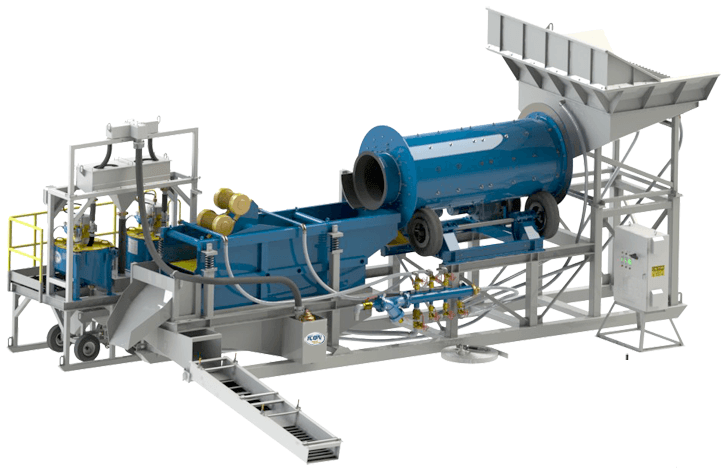 gold wash plant – scrubber and trommel