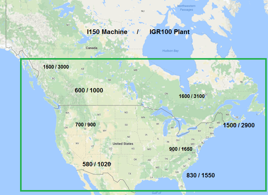 icon shipping cost map