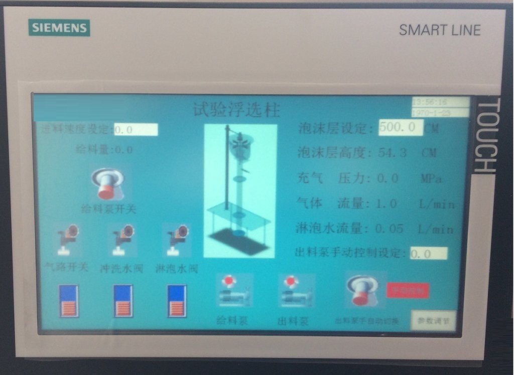 laboratory-flotation-column-control-panel