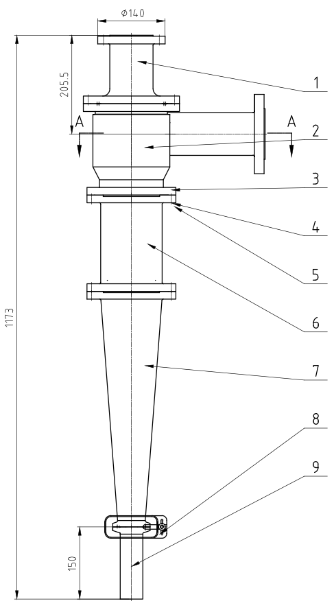 laboratory hydrocyclone