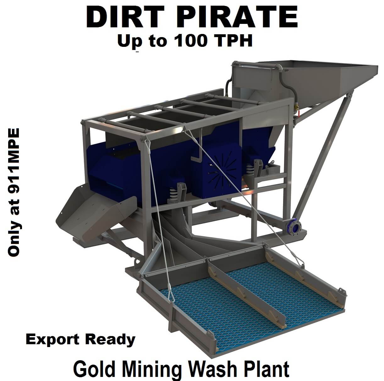 100 TPH Gold Mining Wash Plant