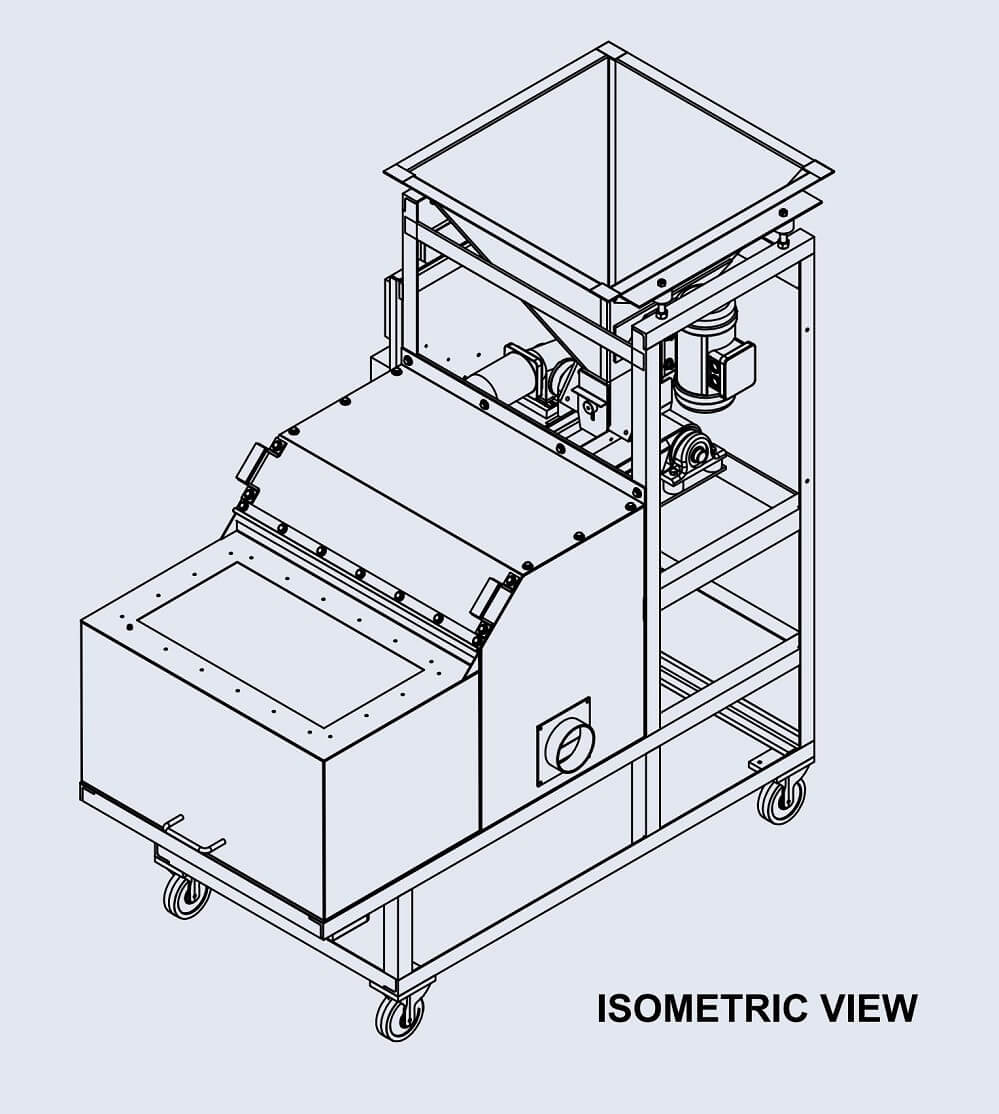 rotary sample divider drawing
