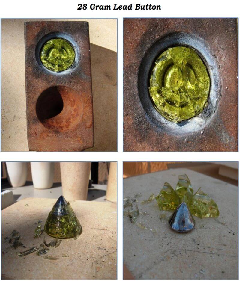 fire-assay-28 gram lead button