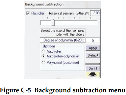 xrd-analyser-background-substraction-menu