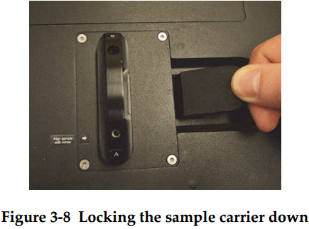 xrd-analyser-locking-the-sample-carrier-down