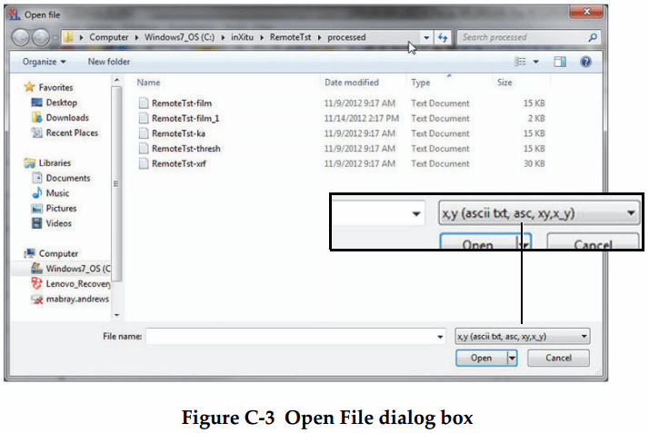 xrd-analyser-open-file-dialog-box