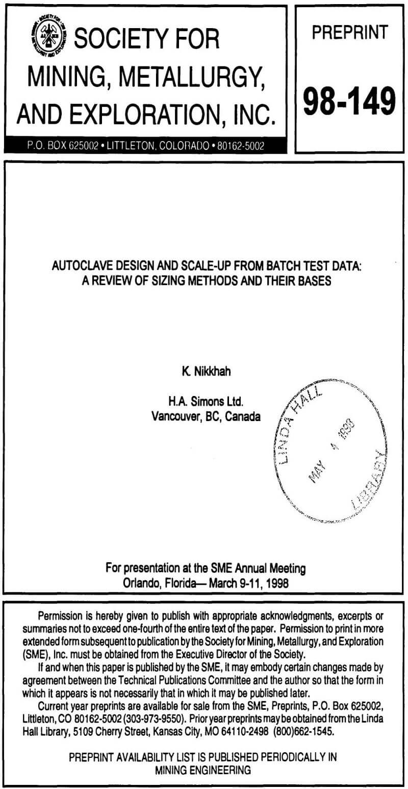 Autoclave Design And Scale Up