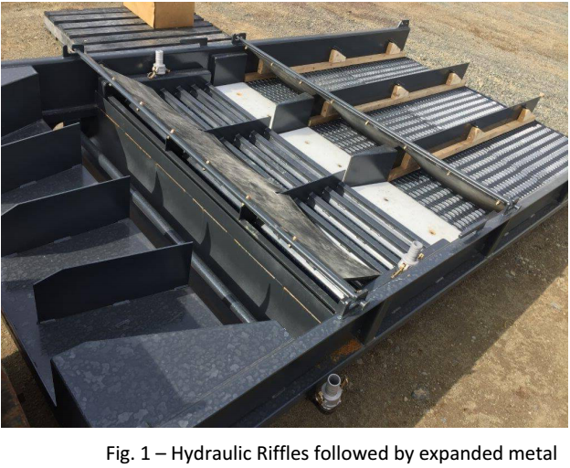 Hydraulic Riffles followed by expanded metal